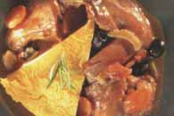 lazy polenta with rabbit stew